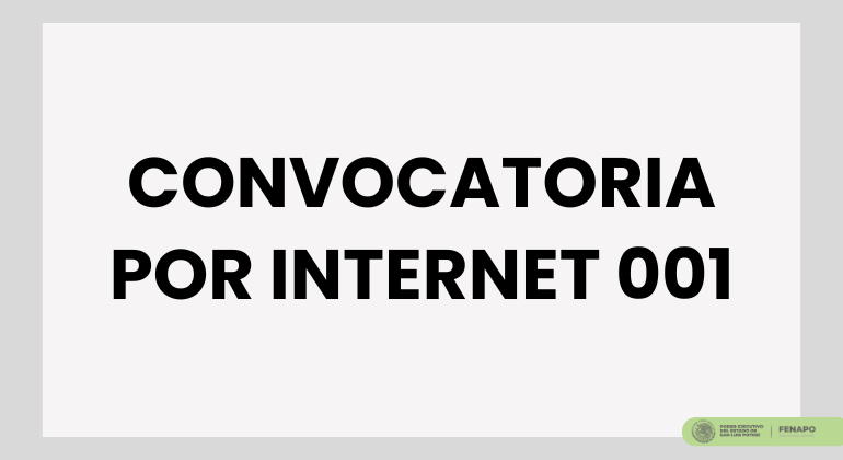 Convocatoria por Internet 001